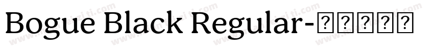 Bogue Black Regular字体转换